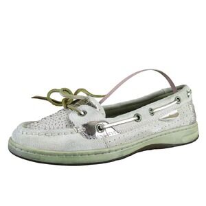 SPERRY Women's Rosegold‎ Boat Shoe Brown Leather Sz 6.5 Medium  Used 2025